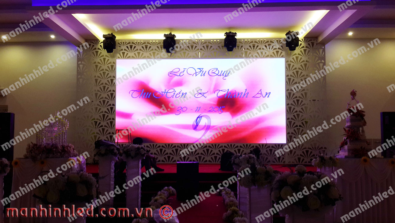 màn hình led sân khấu Nhà hàng tiệc cưới Thiên Thanh - Gia Lai