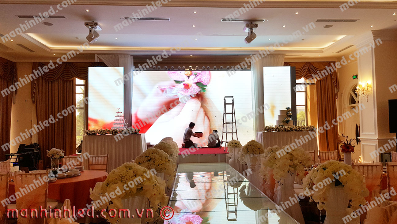 màn hình led Indoor nhà hàng tiệc cưới Crystal Palace- Quận 7 TPHCM